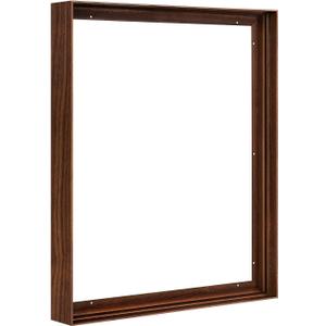 1.5" Deep Frame for 16x24 Canvas Paintings, DIY Metal Floating Frame for Personalized Family Travel Wedding Portrait Artwork, Modern Home Office Wall Decor (Walnut)