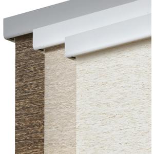 Persilux Free-Stop Cordless Roller Blinds Light Filtering Roller Shades for Windows (Cream 25" W x 72" H) Natural Woven Fabric Thermal Insulation Roller Window Blinds for Windows, Home, Living Room