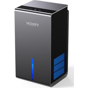 MORFY Dehumidifier, Small Dehumidifier for Bedroom Bathroom RV with Auto Shut Off, Compact Quiet Dehumidifiers for Room Home Closet Laundry Room (60OZ, Gray blue)