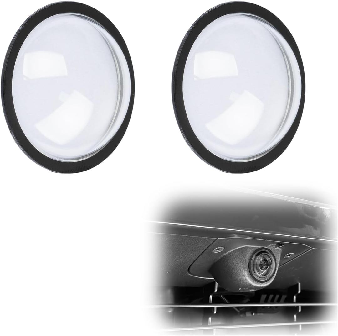 TERPINK Dual Lens Guard Compatible with Tesla 2025 Model Y Juniper / 2025 Cybertruck / 2025 Model S / 2025 Model 3 Front Bumper Camera, Protective Cover Kits Protection Cover