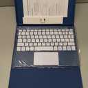 Harvopu Compatible for iPad 11th 10th Generation Case with Keyboard, Folio Cover with Pencil Holder, Multi-Touch Trackpad, 7 Color Backlit, Detachable Keyboard for iPad (A16) 11th/10th Gen (Navy Blue)