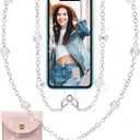 Crossbody Phone Lanyard Chain Cellphone Accessories Hands-Free Cell Phone Strap Works with All Phones