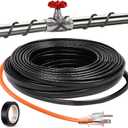 Pipe Heating Cable 6FT (3FT-200FT) for Metal & Plastic Water Pipes - Freeze Protection up to -40F, 5W/FT 120V Heat Tape to Keep Water Flowing