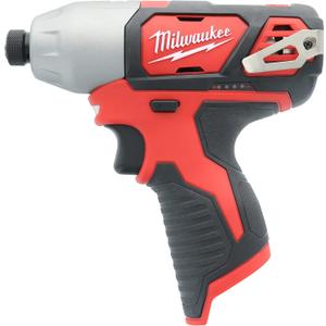 Milwaukee 2462-20 M12 1/4 Inch Hex Shank 12 Volt Lithium Ion Cordless 2,500 RPM 1,000 Inch Pounds Impact Driver w/ LED Light and Fuel Gauge (Battery Not Included, Power Tool Only) 