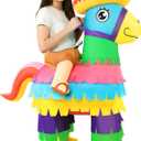 Piata Inflatable Costume Adults Cinco De Mayo Donkey Pinata Outfits Mexican Fiesta Party Ride on Inflatables Blow up for Taco Luau Event
