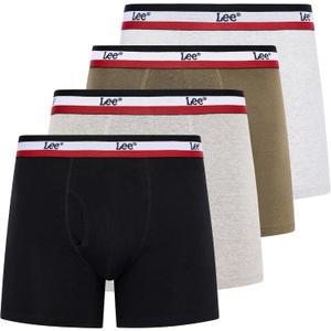 Lee Mens Underwear 4 Pack Boxers for Men Cotton Stretch Boxer Briefs (L)