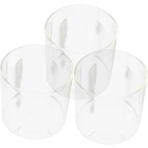 4pcs Cylinder Glass Vase Hydroponic Flower Vase Fish Bowl Glass Fish Tank Home Office Decor