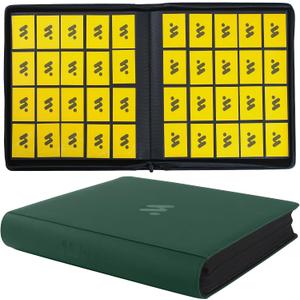Card Binder 20 Pocket,Trading Card Binder Holds up to 2000 Cards with 50 Sleeves,Zipper Card Holder Album Compatible with TCG Card/Game Cards/Sports Card