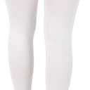Anti Embolism Compression Stockings, Thigh High Unisex Ted Hose Socks 15-20 mmHg Moderate Level (White, XL)
