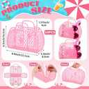 Reallnaive 50 Pcs Bachelorette Pool Party Favors Set for Women 10 Guest Pink Jelly Tote Bags Heart Sunglasses Quick Dry Towels Inflatable Drink Holders Sun Visor for Bridal Shower Beach Party Supplies