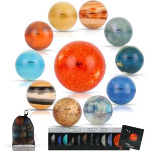 Solar System Stress Ball for Kids and Adult 11 Piece, with mesh Storing Bag, Anti Stress Solar Planets Balls (Planet Balls)
