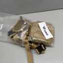 Tactical Dog Backpack Harness for Large Breed Original Design Metal Buckle Vest with Side Bags Pouches for Service Working Training (Khaki (With 2 Pouches), XL)