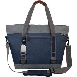 Insulated Cooler Bag, Large Insulated Bag, Reusable Shopping Bags, Leakproof Soft Cooler with BagsBottle Opener, Suitable for Supermarket Shopping, Travel,Beach,Family Picnic,Camping (blue)