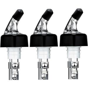 3 Pack Measured Liquor Pour Spout, Liquor Bottle Pourers, Measure Pour Spout for Liquor Bottles, Bottle Pourers for Alcohol, Shot Pourer Cocktail Liquor Dispenser Bar Bartending Tool -1oz/30ml