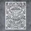 GSS Designs Large Vintage Art Paint Flower Stencils SL-287 (Flower 16'' x 21'')