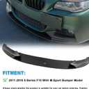 KHK Front Lip Splitter for 2011-2016 BMW 5 Series F10 M-Sport Bumper