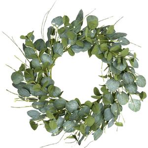 LLZLL 20inch Eucalyptus Wreaths for Front Door Spring and Summer Green Wreath with Berries Farmhouse Door Wreath Year Round Wreaths for Front Door Indoors