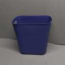 UUJOLY Plastic Small Trash Can Wastebasket, Garbage Container Basket for Bathrooms, Laundry Room, Kitchens, Offices, Kids Rooms, Dorms, 3.5 Gallon, Blue