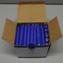 Candle Charisma 100 Blue Spell Candles - 4" Unscented Paraffin Chime Candles, Smokeless & Dripless, Colored Candles, Long Burn Time 0.43" Thick Taper Candles for Rituals, Witchcraft and Parties