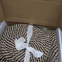 Jute Toilet Paper Storage Basket with Lid,Bathroom Toilet Paper Holder Stand for 3 Mega Rolls,Tissue Holder for Bathroom with Removable Waterproof Insert, 7"x7"x13.5"