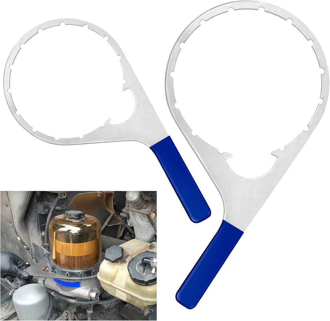 6" & 8" Collar/Vent Cap Fuel Filter Wrench Set for Davco Fuel Water Separator 380134 382 482 483 782, Removal Tools Compatible with Detroit Diesel Truck DD13 DD15 DD16 & Navistar Engines