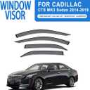 Window Visors Rain Guards for Cadillac CTS MK3 Sedan 2014-2019,Side Window Wind Deflectors for Cadillac CTS MK3 Sedan 2014 2015 2016 2017 2018 2019, 4 PCS