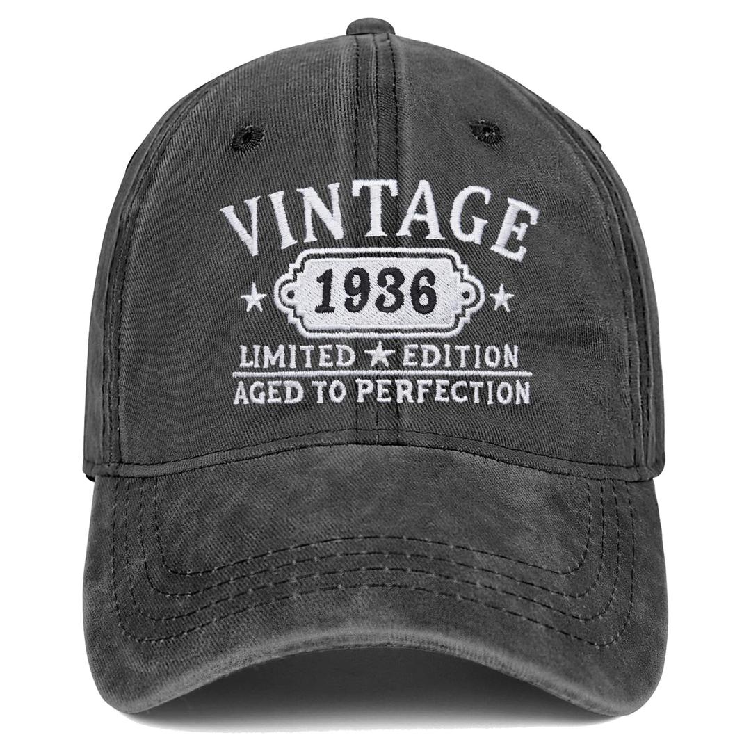 21st Birthday Gifts for Her Him Vintage 2004 Hats Turning 21 Gift Ideas for Men Women Hat Black (Gray)