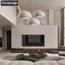 19.7in Wabi Sabi Pendant Light, Kitchen Island Lighting Fixture Ceiling Mount Japanese Lamp Japandi Chandelier for Dining Living Room Hallway Bedroom Restaurant Hanging Lamp, White 1 Pack