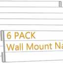 6 Pack 10"W x 2"H Acrylic Office Name Plates Name Labels for Wall, Clear Sign Holder for Wall Display, with Adhesive Backing