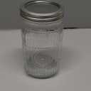 Amzcku 32oz Vintage Mason Jars with Lids, Wide Mouth Quart Canning Jar 4 Pack