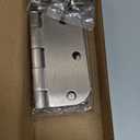 Interior Door Hinges Brushed Nickel 3 Pack Rounded Bedroom Door Hinge Satin Nickel 3.5 x 3.5 inch,5/8 Radius 3 "x 3 " Silver 3 1/2 Inch Door Hinges for RV Trailer Residential Hinges for Wood,Doors