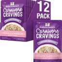 Stella & Chewy's Carnivore Cravings Wet Cat Food - Premium Pouches - Grain Free, High Protein Chicken & Salmon - Perfect for Picky Eaters - Complete Meal or Topper (2.8 oz, 12 Pack) (EXP 03/24/27)
