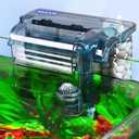 Aquarium HOB Fish Tank Filter for 10-20 Gallon with Surface Skimmer, Hang on Back Filter for Efficient and Silent Operation(Upgraded CM-268), 79GPH(300L/H), 3W, 1 Pre-Filter Sponge, 1 Filter Pad