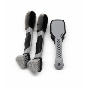 VIKING Tire Brush and Wheel Brush for Cleaning Car, Tires, Car Wash, Grey, 10.3 x 3.3 x 2.3 inch, 3 Pack