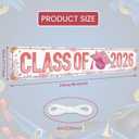 Class of 2026 Graduation Yard Sign Banner Decorations Pink Floral 2026 Grad Yard Sign Backdrop for High School Graduation College Ceremony Party Supplies Decor Photo Props Outdoor Indoor