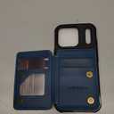 Vinich for iPhone 17 Pro Wallet Case with Card Holder, RFID Blocking Credit Slots Kickstand Shockproof Phone Cover Fit for iPhone 17 Pro 6.3" Blue