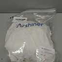 Arshiner Girls' Summer Sundress White Boho Spaghetti Strap Ruffled Tiered Midi Dresses Casual Cami Dress, Size 7-8Y