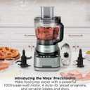Ninja 9-Cup Food Processor for Kitchen, 1000PW motor, 9-Cup Processing Bowl, Multiple Blades and Adjustable Speed, for Chopping and Slicing Vegetables, Pureeing, and Mixing Dough, BZ601