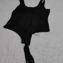 YOGINGO Women's Scoop Neck Sleeveless Bodysuits Backless Tank Top Body Suits for Womens Sexy Bodysuit Tops Leotards (Medium, Black)