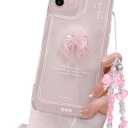 Ownest Compatible for iPhone 11 Cute 3D Pink Bowknot Slim Clear Aesthetic Design Women Teen Girls Camera Lens Protection Phone Cases Cover