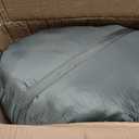 Amazon Basics 40F Cold Weather Two-Person Sleeping Bag for Outdoor Camping, Queen Size XL, 87" x 59", Olive Green