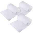stargo 3 Pack Fake Snow Blanket Roll for Christmas Village Displays, Christmas Tree Deocration - Thick White Soft Fluffy Faux Snow Backdrop Artificial Snow Blanket Cover (Each Roll 2.6 x 7.8ft)
