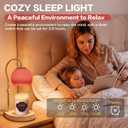 Candle Warmer Lamp with Timer 2H/4H/8H, Adjustable Height Dimmable Candle Lamp with 2 Bulbs, Wax Melt Warmer for Jar Candles, House Warming, Home Decor, Christmas Gifts for Women, Mom(Red)