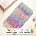 VTG Bead Organizer Box, Diamond Painting Drill Storage Containers, 32 Slots Diamond Art Storage Boxes Kits for Adults.Embroidery Beads Storage Box with Label. (32 square bottles)