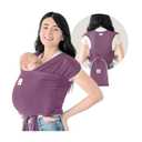 KeaBabies Baby Wrap Carrier Ring Sling - Easy to Wear, Adjustable D-Lite Baby Carrier Newborn to Toddler, Infant Carrying Shirt, Hands Free Bonding, Breathable Fabric Wearing Wrap (Dark Mauve)