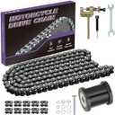 CILOYU #35 Chain 140 Links Mini Bike Chain Tensioner Replacement for Coleman CT100U CC100X Baja Doodle Bug DB30 Predator 79cc 97cc 100cc Motovox MBX10 MBX11 Mega Moto MM-B80 Mini Bike Go Kart Parts