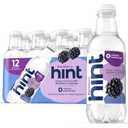 Hint Fruit-Infused Bottled Water, Blackberry - Sugar Free Flavored Water with Zero Calories, Natural Fruit Essences, and No Artificial Sweeteners - 16 Fl Oz (Pack of 12)