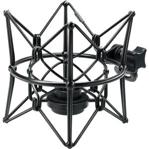 SUUNTOK Microphone Shock Mount Anti-Vibration Mic Holder Spider Recording Mic Shockmount Stand Compatible with Neumann U87 Ai, U89 i and TLM 67 (Black)