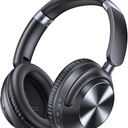 TAGRY Hybrid Active Noise Cancelling Bluetooth Headphones 100H Playtime Wireless Over Ear Headphone with Fast Charging Hi-Res Audio Headsets Comfort Earcups for Commute Travel Office Phone PC Black