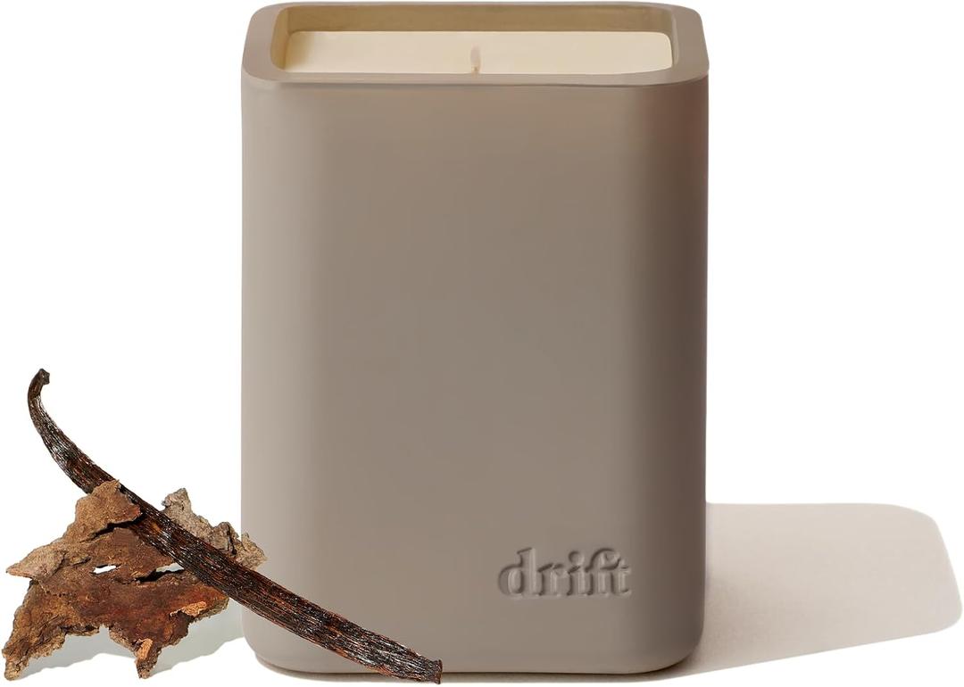 Drift Vanilla Woods Scented Candle - Clean Oil Premium Home Decor Fragrance - 60 Day Burn Time - 10.5 oz